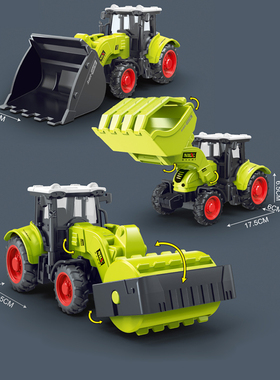 农用车拖拉机儿童玩具车男孩仿真农场割草机推土机模型田园农夫车