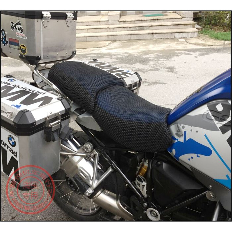。摩托车宝马R1200GS坐垫套水鸟ADV防晒隔热座垫套油鸟3D蜂窝网座