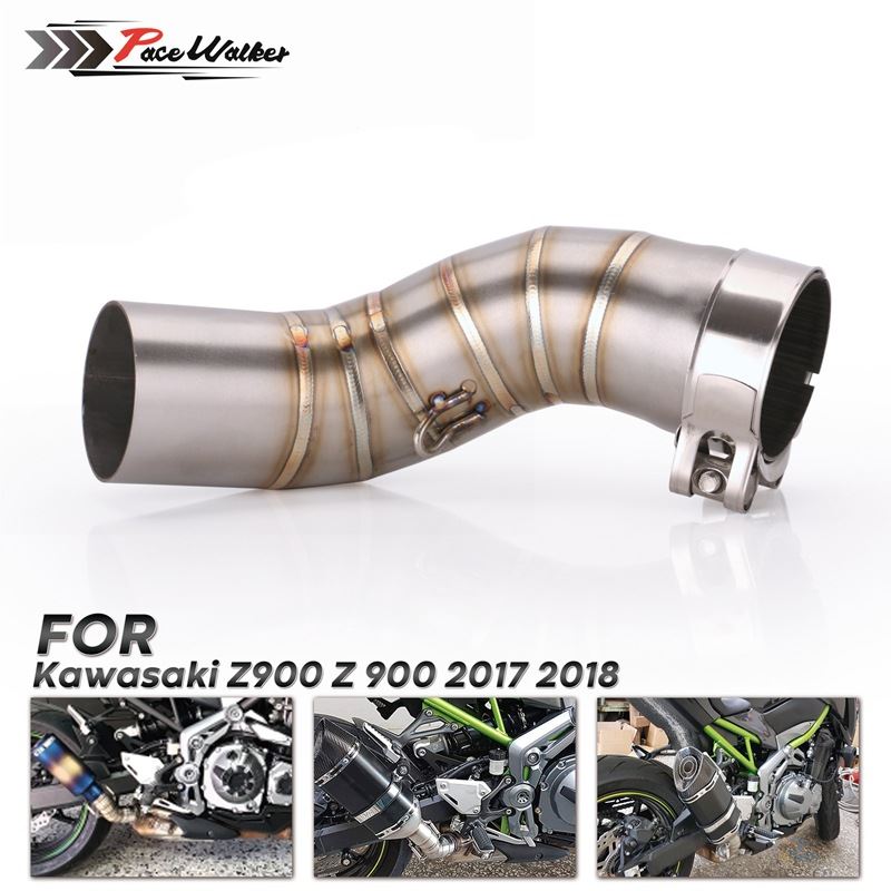 推荐摩托车改装排气管不锈钢中段连接管 KAWASAKI Z900 2017-2018