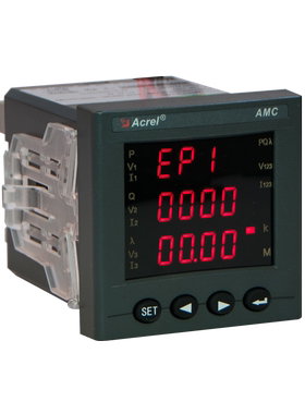 Acrel安科瑞三相电子式电能表AMC系列数显交流电流电压表液晶显示