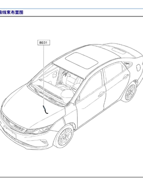 2018年款吉利缤瑞全车维修电路图线路资料发动机变速箱布接位置