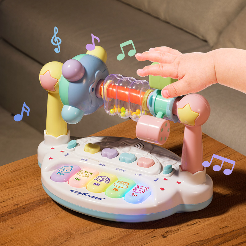 婴儿玩具6个月手拍鼓六面体益智早教拍拍鼓儿童1一3岁宝宝2电子琴