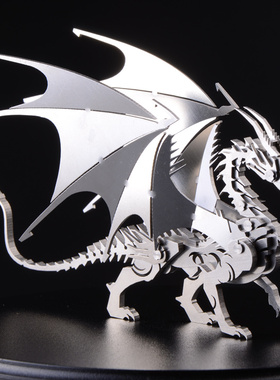 钢魔像神兽不锈钢全金属蝎子王DIY机械拼装模型立体拼图迷你摆件