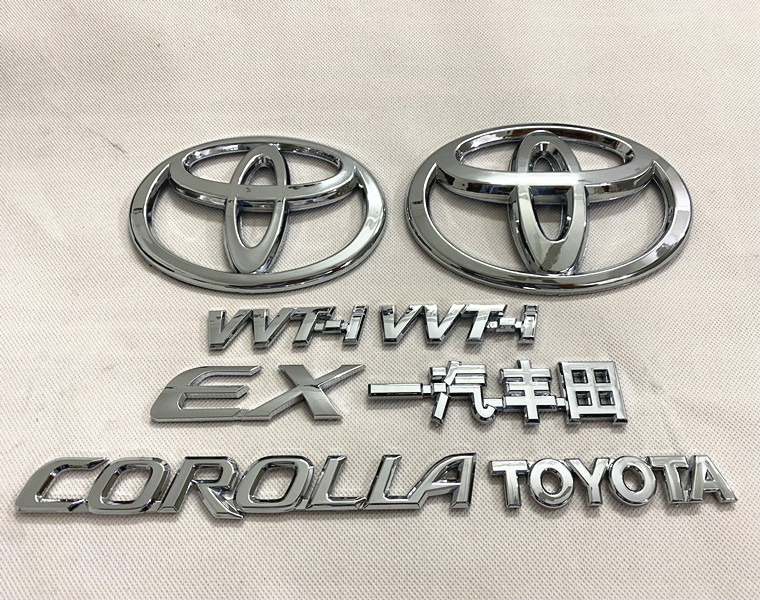 适用丰田花冠后车标EX后备箱标志GXL-i尾门车标corolla后字标贴标