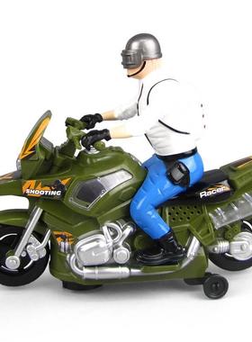 儿童电动特技警察摩托车汽车模型0930A音乐灯光男孩益智玩具礼物