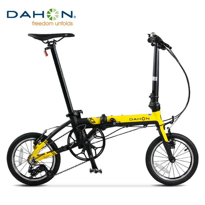 DAHON大行 K3 超轻14寸3速折叠自行车 城市便捷通勤 小巧迷你单车