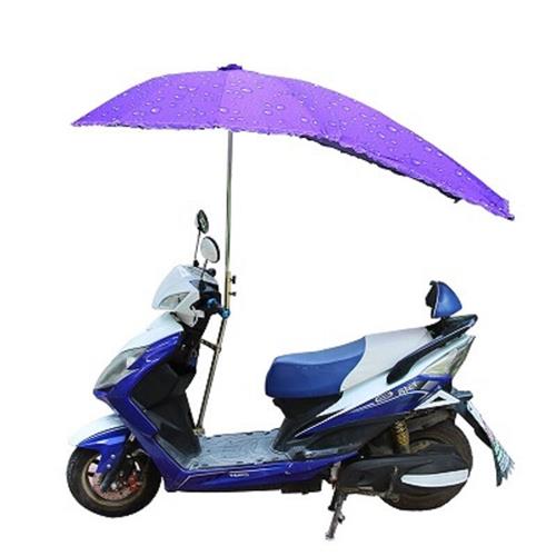 蓬弯梁摩托车防晒罩踏板摩托车遮阳伞挡雨棚三轮车雨棚雨伞蓝色雨
