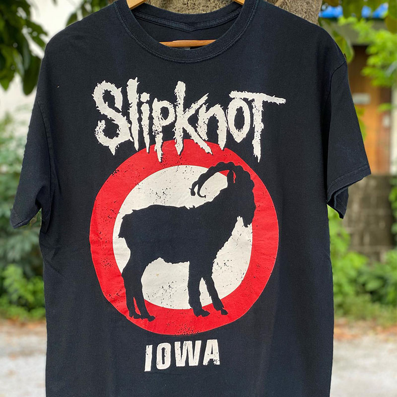 Slipknot 活结乐队小山羊欧美式牌男女T恤欧美潮流街头情侣款T恤