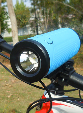 无线蓝牙音箱便携式重低音炮电动摩托车自行车骑行音响跑步手电筒