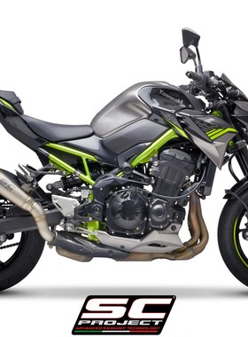正品意大利SC排气适用川崎Z900摩托车改装钛合金尾段碳纤维排气管