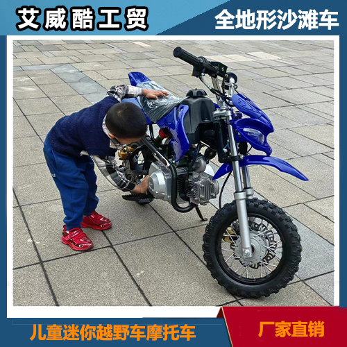 艾威酷迷你越野摩托车儿童机车汽油小越野山地摩托车小型两轮摩托