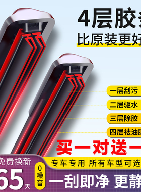 适用北京现代瑞纳雨刮器2011年12-13-14-15-16款18无骨原装雨刷片