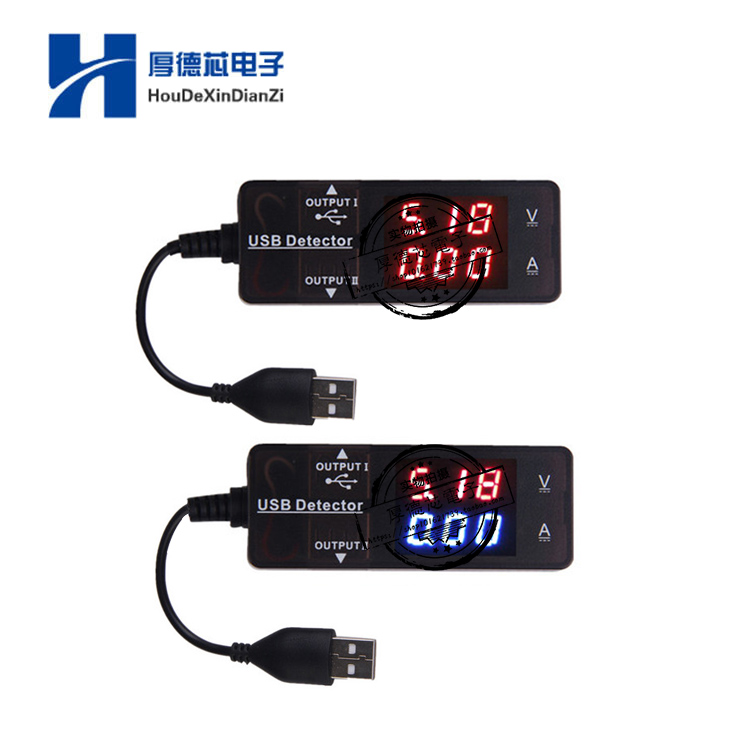 推荐USB电流电压表尾插检测仪器 USB电压电流表充电器检测器