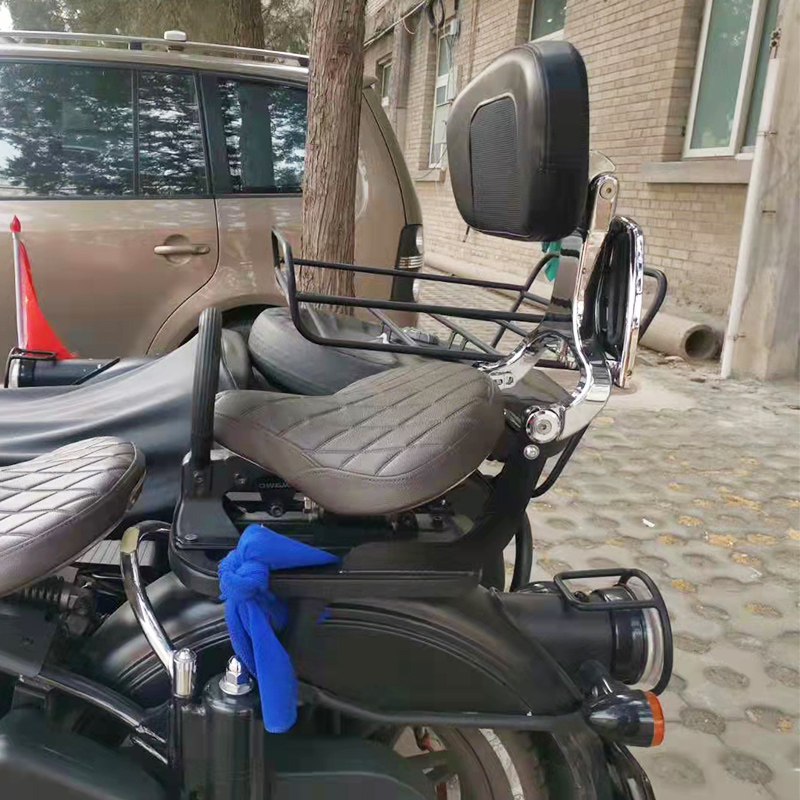 推荐适用长江CJ650边三轮挎子摩托车改装多功能司机乘客折叠靠背