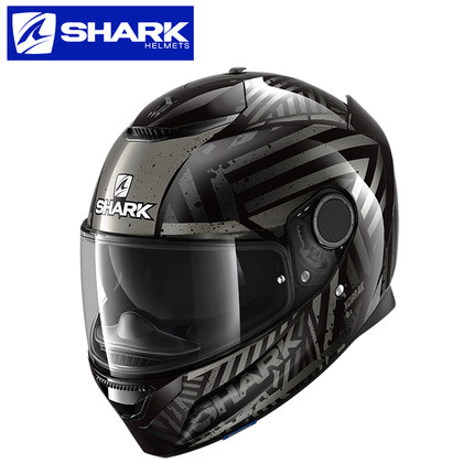 特价！清仓价格 SHARK鲨鱼玻璃纤维摩托车头盔男女双镜片全盔