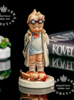 德国 MI Hummel 1960 喜姆娃娃歐式客厅陶瓷摆件 男孩小医生 礼物