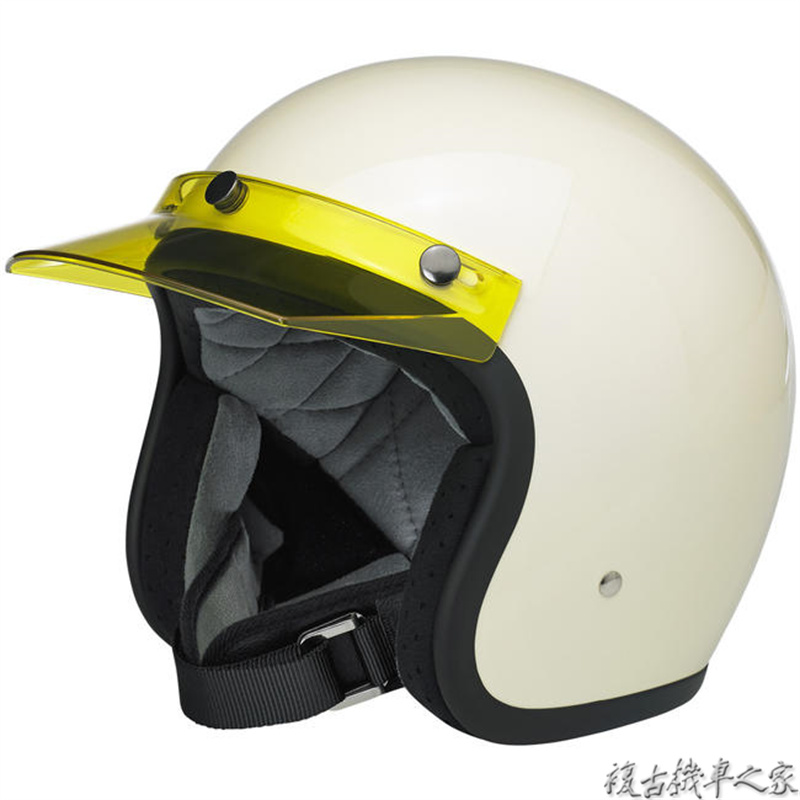 美国品牌 biltwell头盔遮阳板复古机车摩托车3/4半盔挡风帽檐通用