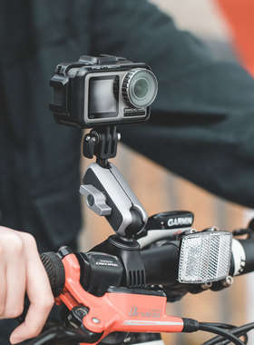装DJI Action23运动相机insta360/Gopro10摩托山地自行车骑行支架