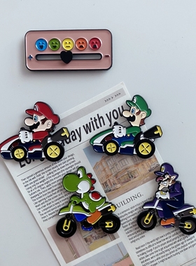 【4个包邮】卡通经典动漫游戏系列冰箱贴卡丁车摩托车金属磁力贴