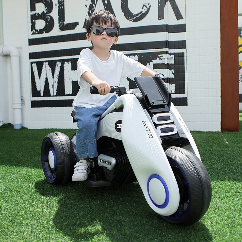 儿童电动摩托车女宝宝大号男孩三轮电瓶可坐1-7岁充电玩具车童车