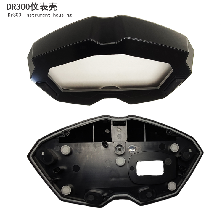 适用豪爵铃木DR300摩托车仪表面壳芯壳上中壳里程码表外壳