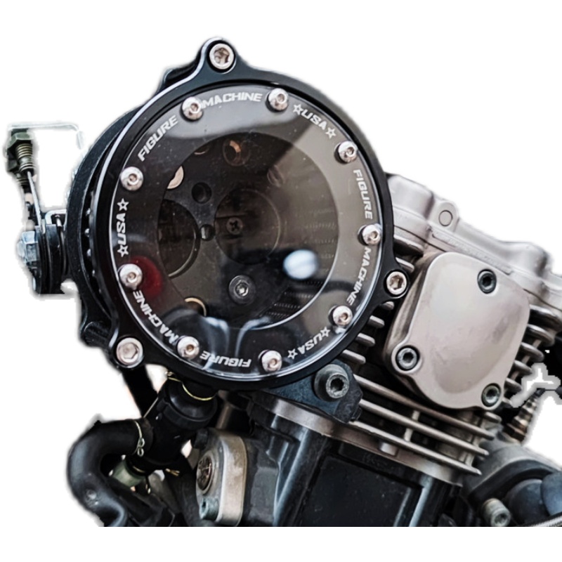 摩托车改装空气滤芯透明款GV300金吉拉闪300无损怠速可调油水分离