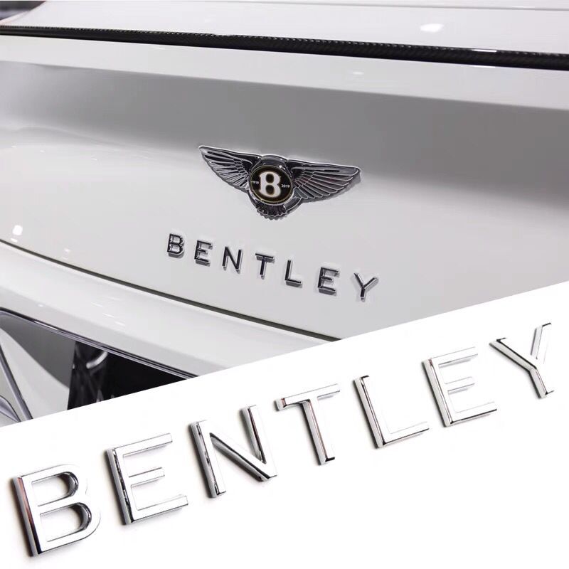 宾利欧陆添越车标 GT后英文字母标BENTLEY标志贴飞驰慕尚后尾箱标