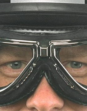 西班牙进口 二战复古空军头盔护目镜 哈雷摩托车骑士防刮镜片风镜