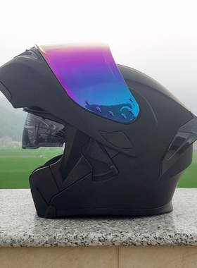 新款3C认证揭面盔摩托车特大码大头头盔可拆卸带内衬防摔全盔70国