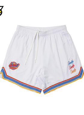 SLAMBLE夏季美式短裤双层网眼拉链五分裤专业篮球男子速干透气