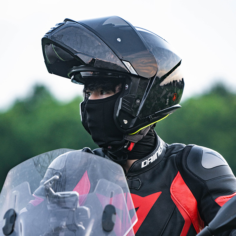 FASEED揭面盔碳纤维头盔男摩托车双镜片女防雾机车四季通用3C认证