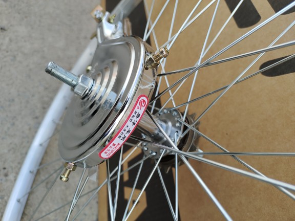 。BATTLE普通自行车轮组培林后轮子26寸24寸城市车公主车轮组配件
