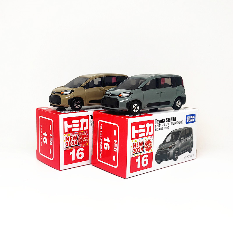 TOMICA多美卡合金小汽车模型16号丰田SIENTA小型MPV男孩玩具3月新