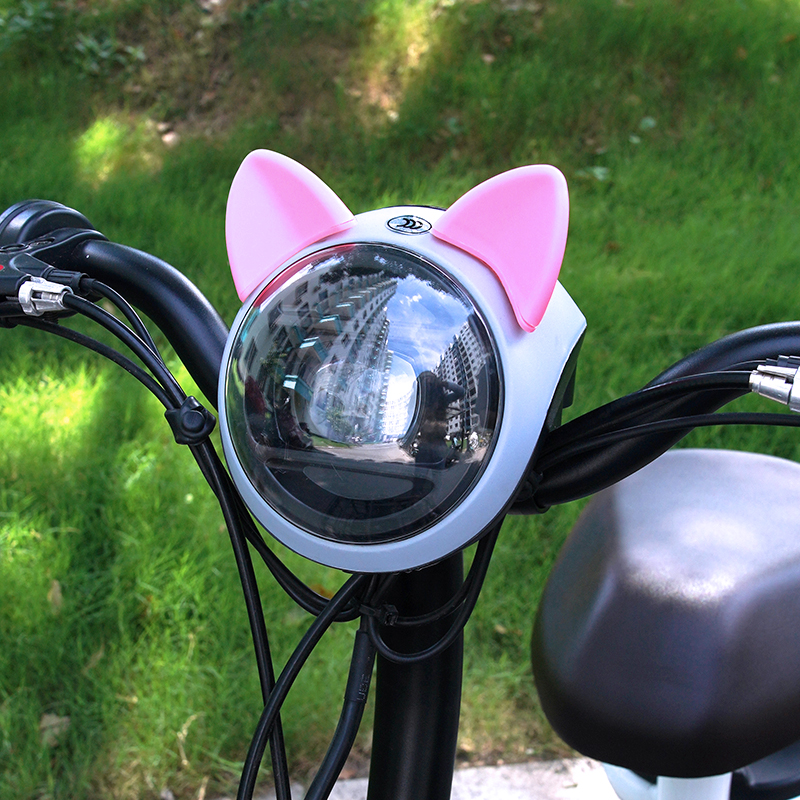 猫耳朵头盔装饰品 电动车摩托车儿童头盔装饰创意小配件可爱个性