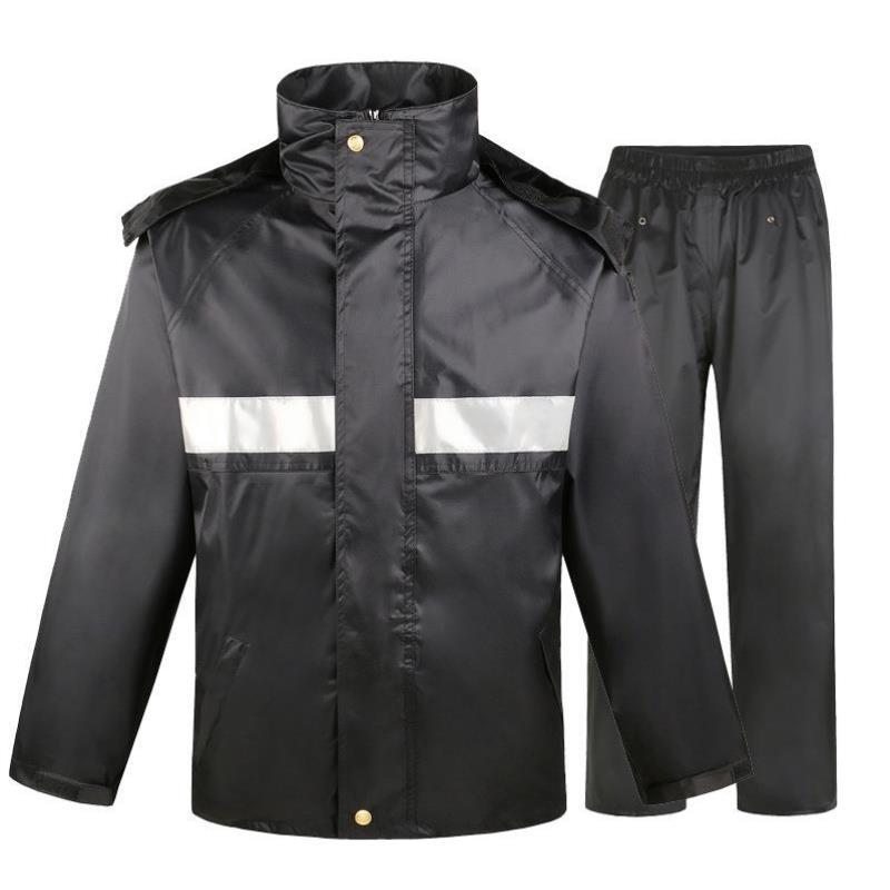 骑行分体式保安成人摩托车雨裤反光雨衣城管服新款男女套装户外
