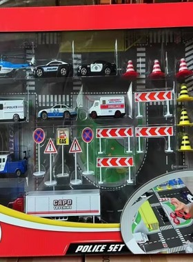 美驰图模型车游戏组合仿真警车合金 小汽车跑车比赛收藏模型玩具