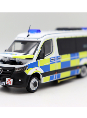 ERA 1/64奔驰Sprinter香港机场警车合金车模型摆件收藏礼品玩具