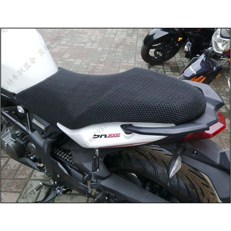 。摩托车改装小黄龙300坐垫套 钱江BJ600网套蓝宝龙3D防晒座垫套