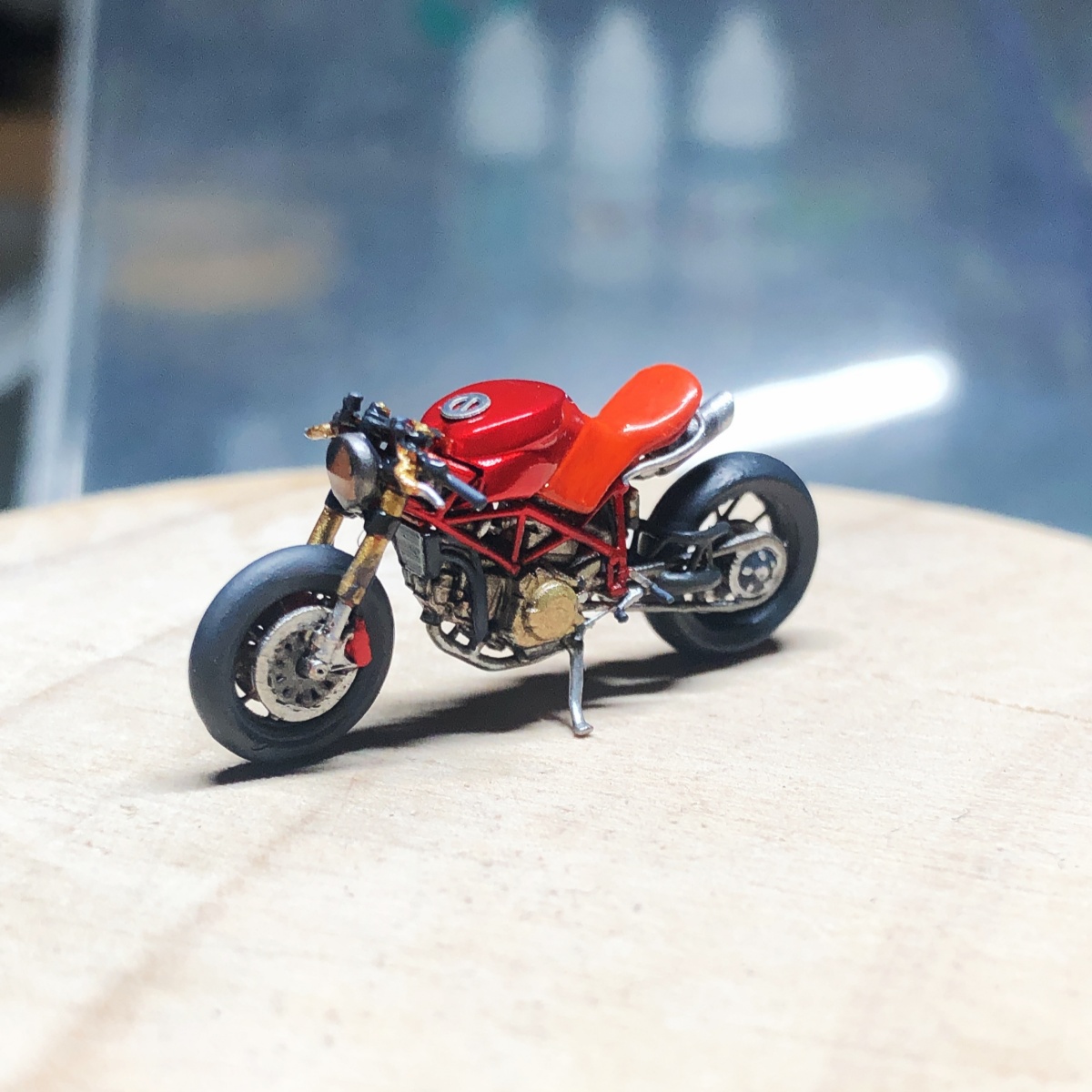 1:64 摩托车模型 Ducati 916 杜卡迪 916树脂GK手工涂装上色成品