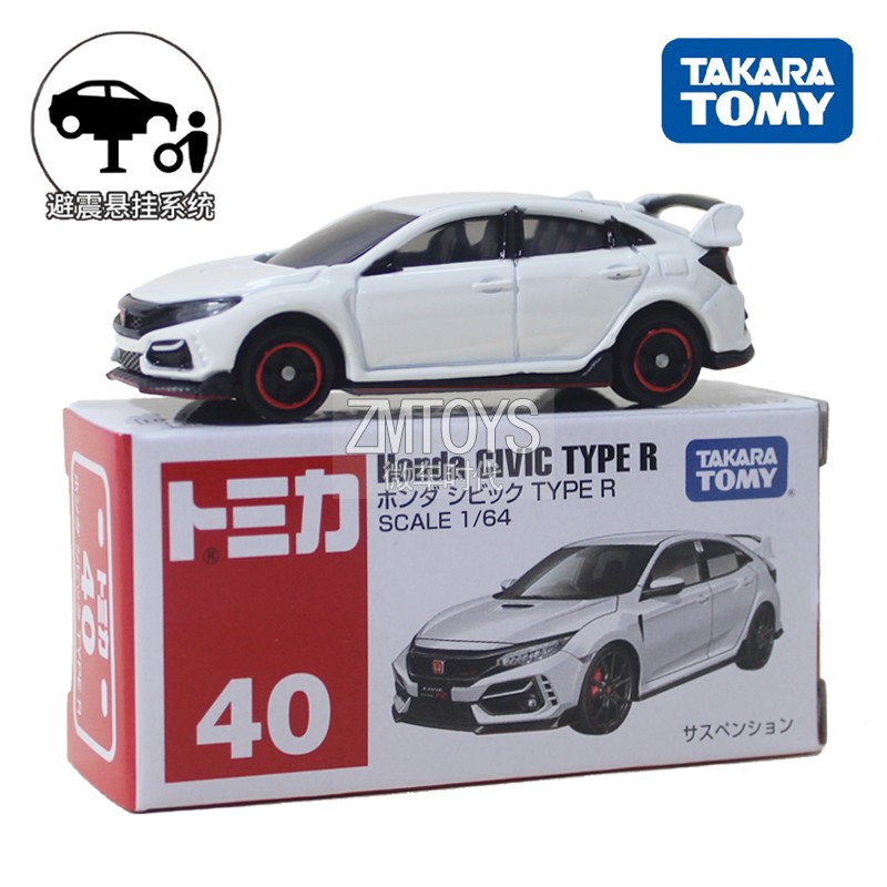 TOMY多美卡合金小汽车模型40号本田思域Civic Type R轿车男孩玩具
