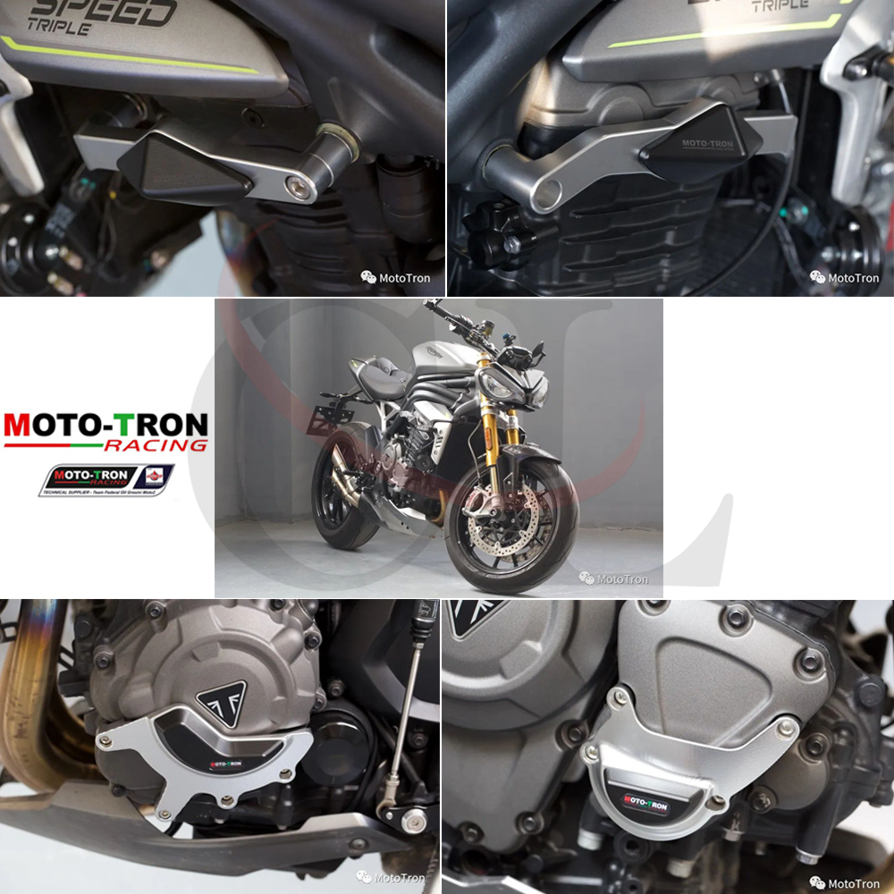 MOTO-TRON适用于凯旋 大青蛙1200RS 改装发动机保护盖 车身防摔胶