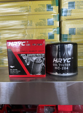 HRYC HC204本田赛6摩托车机滤进口尼龙网玻纤机油滤芯机油格