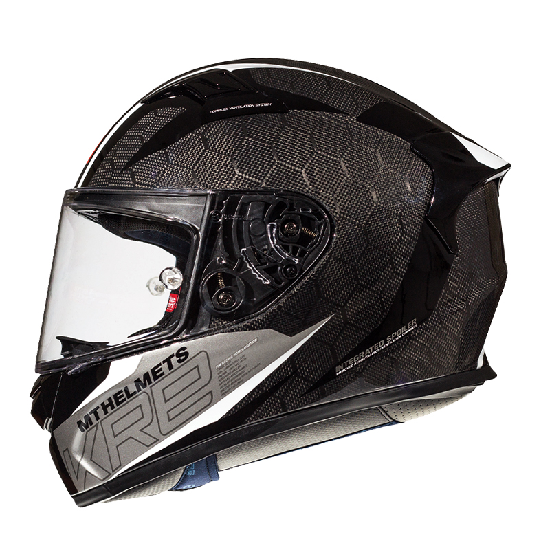 高档西班牙MT碳纤维头盔摩托车男女士机车赛车盔超轻量化四季全盔