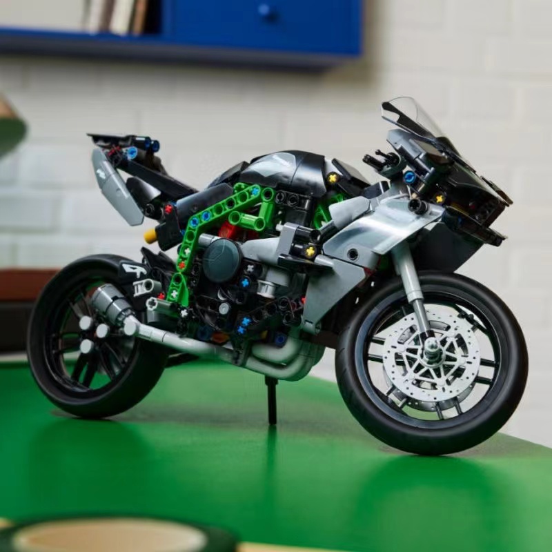 中国积木机械组42170川崎Ninja H2R摩托车男孩拼装玩具儿童礼物