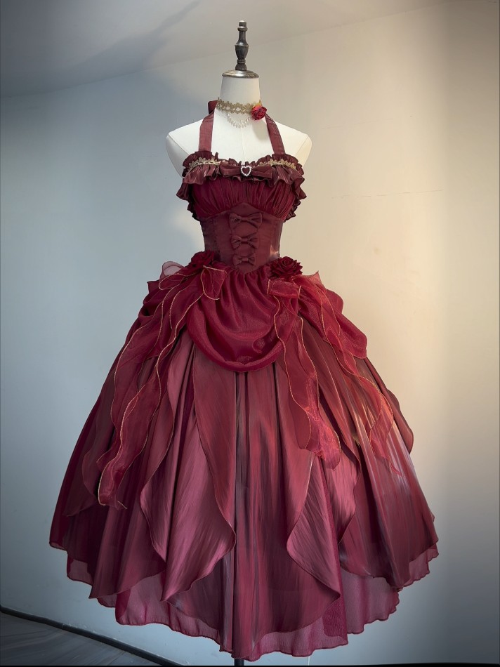 【现货】jsk大全套原创仙蒂玫瑰lolita超仙气 氛围感在逃公主裙