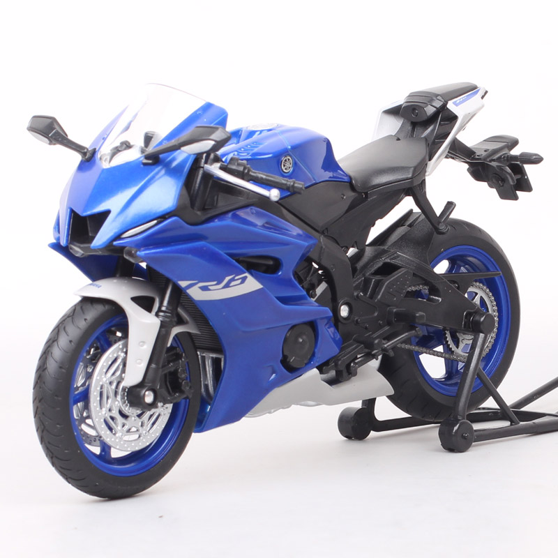 现货1:12威利2020雅马哈YZF-R6 R6仿真合金摩托车静态模型玩具