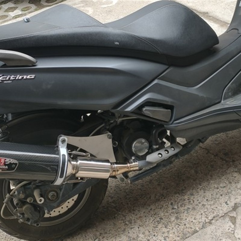 摩托车适用光阳赛艇Xciting250/300改装回压排气管CT250/300尾段