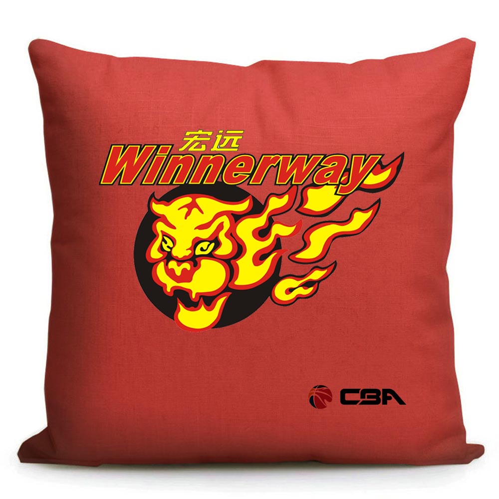 CBA广东东莞大益队标志纪念品沙发抱枕定制球迷周边靠垫礼品枕头