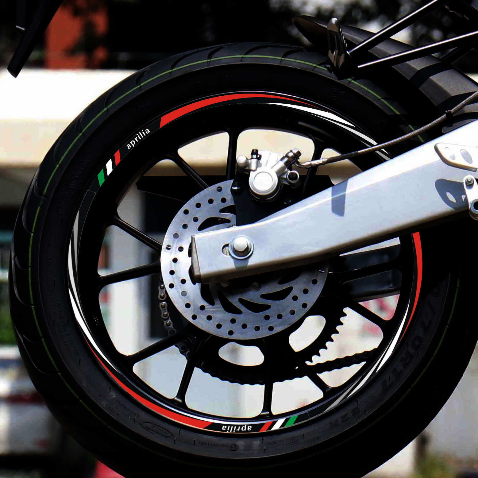 适用于阿普利亚GPR150摩托车轮毂改装反光贴防水轮胎钢圈贴GPR250