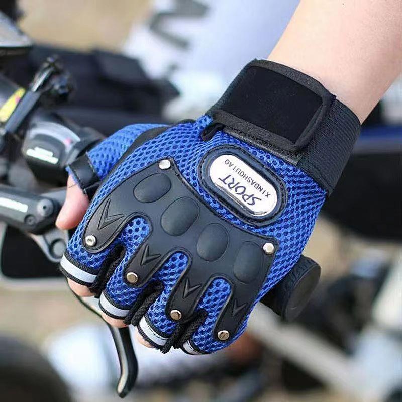 夏季自行摩托电动山地车骑行手套男女通用透气舒适运动户外健身套